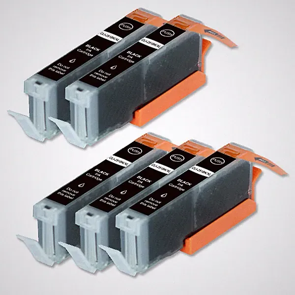 5 PK Photo Black Printer Ink Compatible for CLI 271 XL MG6821 TS5020 TS6020
