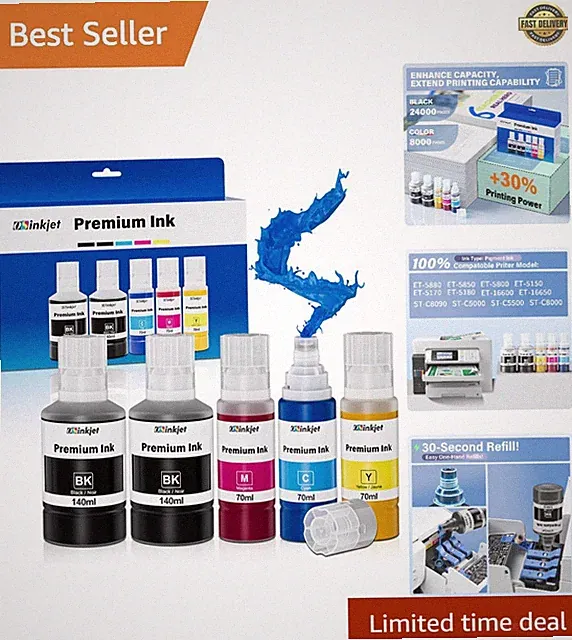 542 Ink Refill Bottles - Ultra High Capacity T542 Pigment Ink for Vibrant Prints