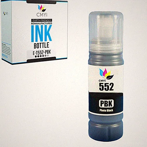 Compatible Epson 552 Photo Black Ink Bottle for EcoTank ET-8500 and ET-8550