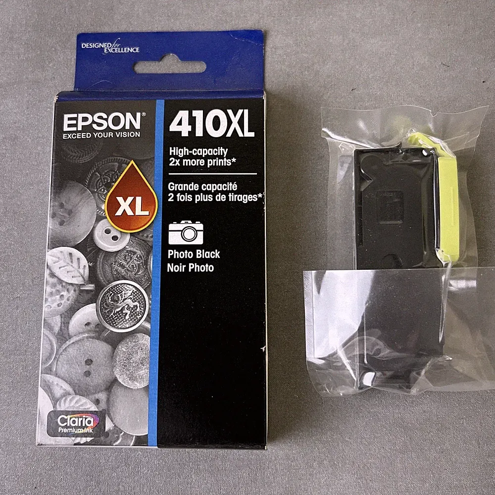 Epson 410XL Photo Black Printer Copier Ink Cartridge Expired 11/2021 NEW Sealed
