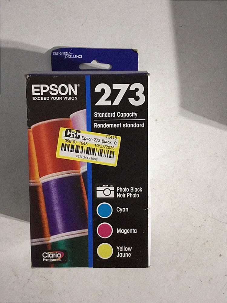 Genuine Epson 273 Photo Black & Color Ink Cartridges Combo Pack Exp 06/2027