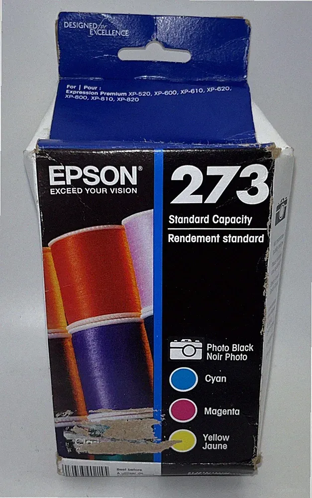 Genuine Epson 273 Photo Black & Color Ink Cartridges Combo Pack Exp 07/2026