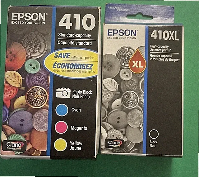 Genuine Epson 410 Ink Cartridge Combo B/C/M/Y-For X830 Printer-Photo-OEM-5PK