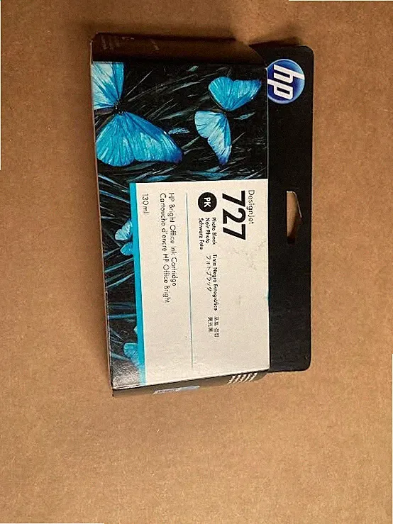 Genuine HP 727 Photo Black Standard Yield Ink Cartridge (B3P23A)