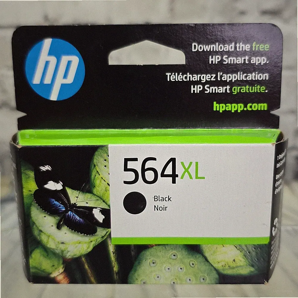 HP 564XL Black Ink Cartridge CN684WN Genuine OEM Exp May 2025 PhotoSmart Deskjet