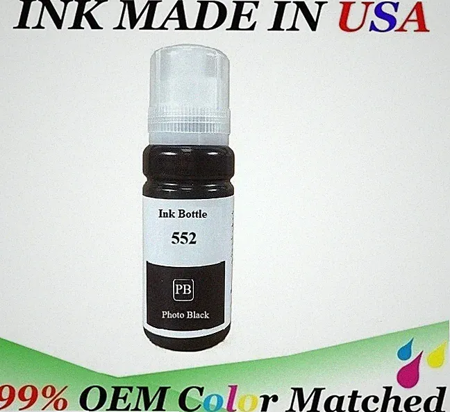 VC Photo Black Refill ink bottle (non-OEM) 552 for ET-8500 ET-8550 printer