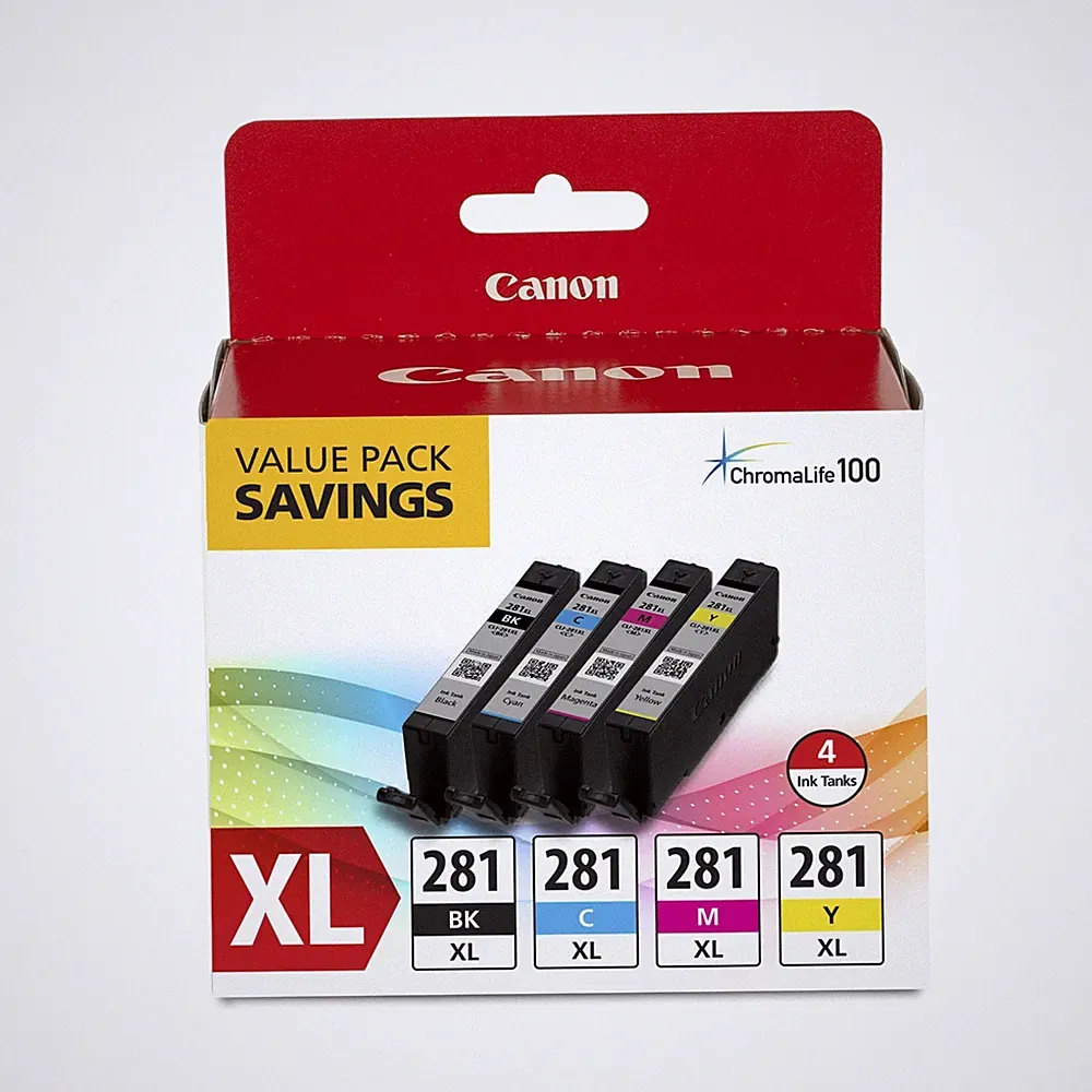 XL Black Cyan Magenta Yellow Inkjet Printer Ink Tanks for Great Photos